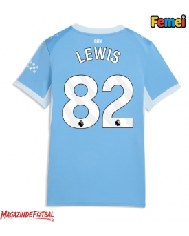 Manchester City Rico Lewis #82 Tricou Fotbal Replică 2026-27 Femei Acasa Manchester City Rico Lewis #82 Tricou Fotbal Replică 2026-27 Femei Acasa